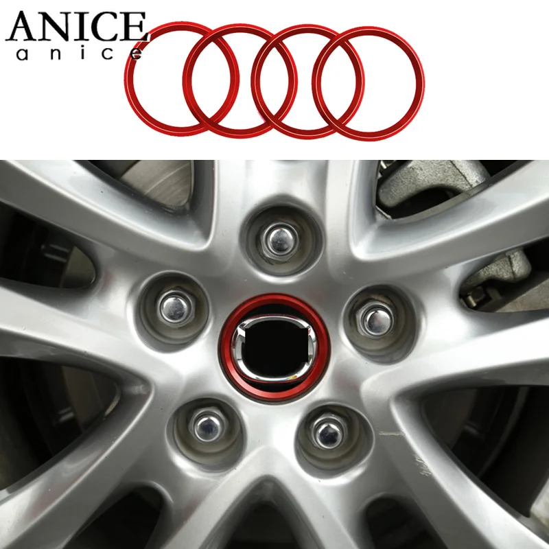 Колпачок на ступицу колеса из алюминиевого сплава с логотипом 4 шт. обшивка