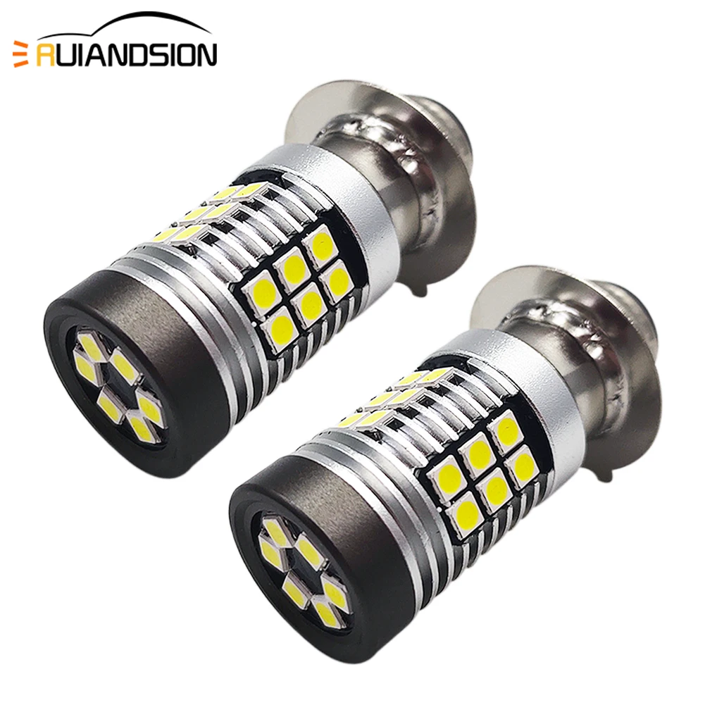 2 шт. H6M Светодиодная лампа для фар мотоциклов скутеров квадроциклов сменная 9 80 в