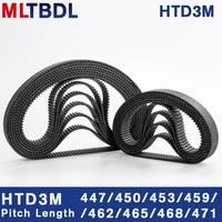 htd 3m timing belt 447450453459462465468471mm 691015mm width rubbetoothed belt closed loop synchronous belt pitch 3mm