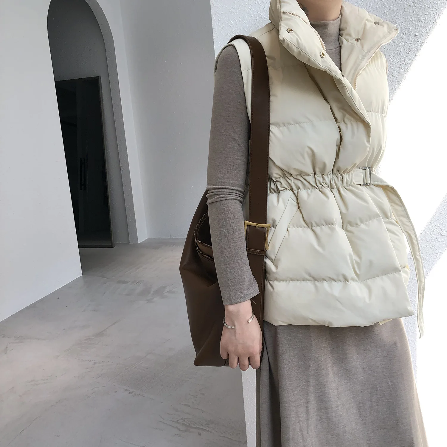 Ветрозащитный хлопковый жилет 2021 женские топы теплый плотный Женская