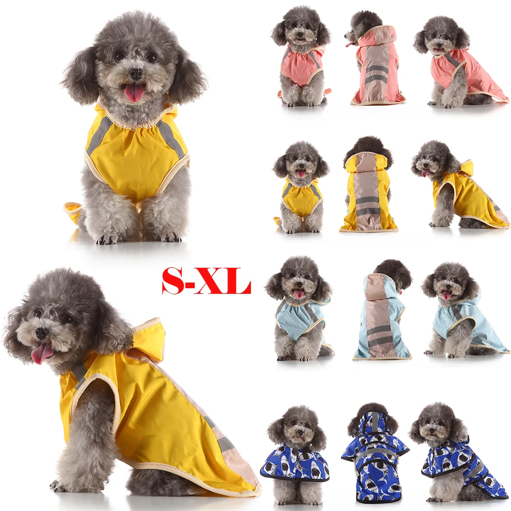 Модный Плащ для собак одежда домашних животных непромокаемый дождевик маленьких