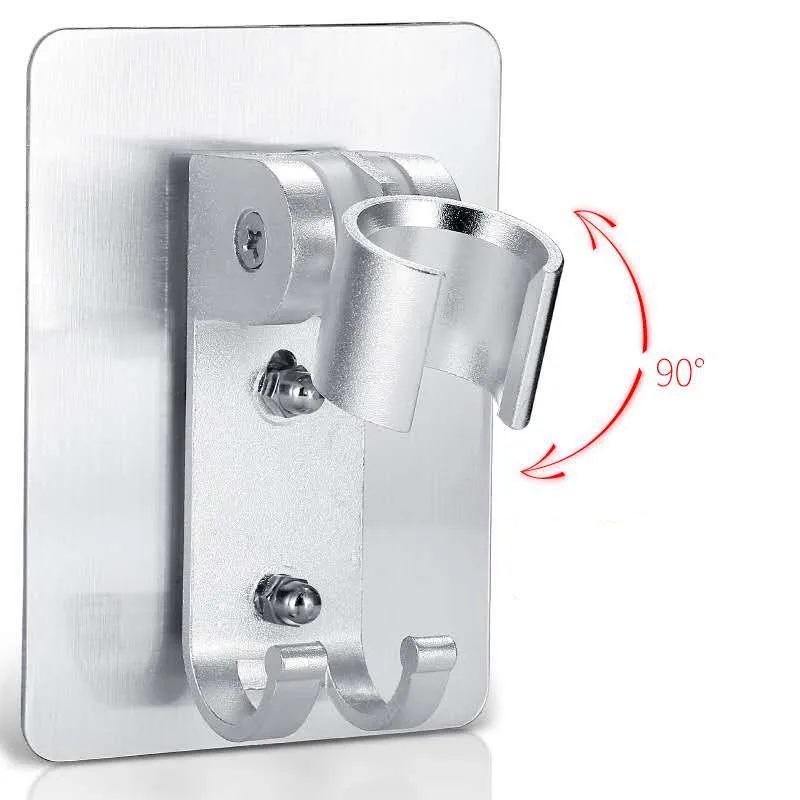 Кронштейн для душевой лейки без перфорации подвижный регулируемый кронштейн