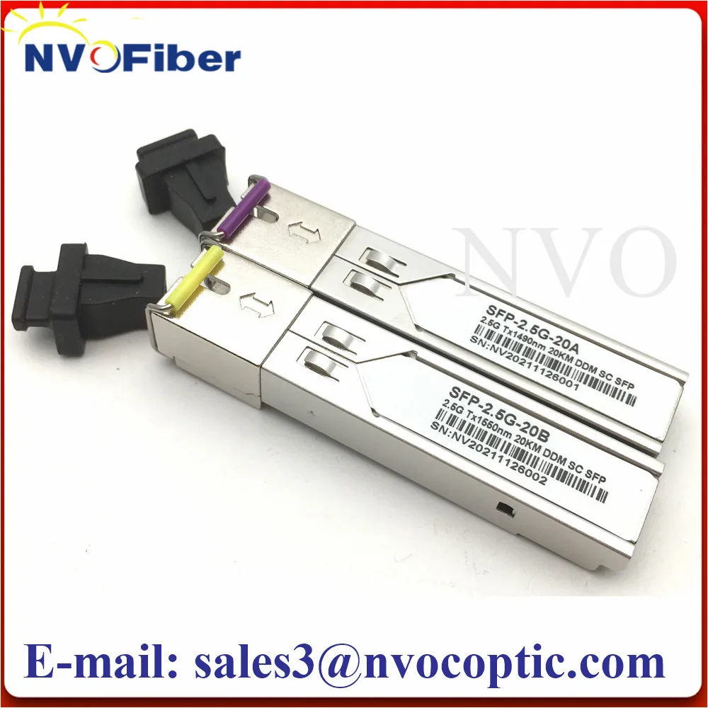 5 пар/партия трансивер Bidi SC SFP 20KM SM 2 5G 1490 нм DDM коммутатор модуля 488 Гбит/с