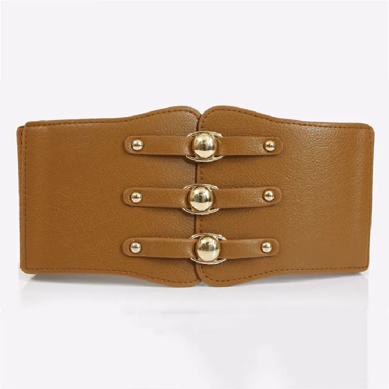 Новый Модный женский ремень из искусственной кожи с металлической пряжкой и