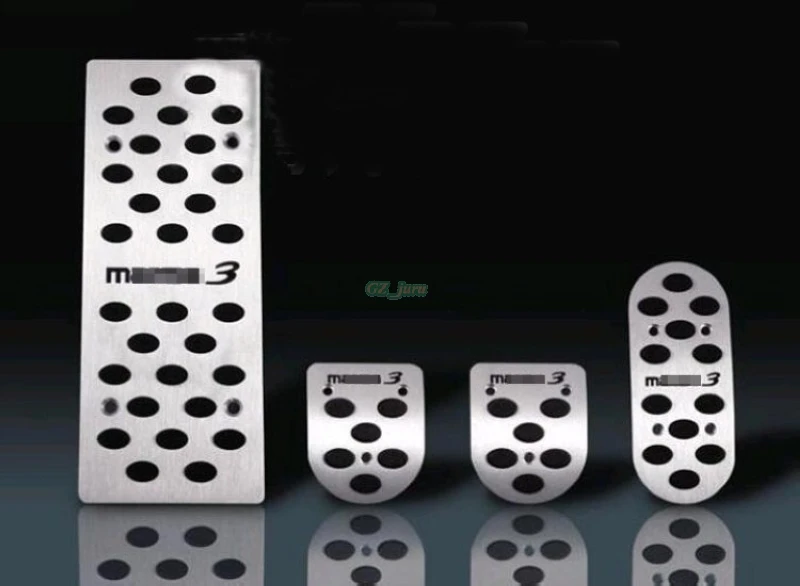 

Автомобильные аксессуары для Mazda 3 Mazda3 M3 Hatchback AT/MT, алюминиевый сплав, педаль газа, сцепления, педаль акселератора, накладка с логотипом