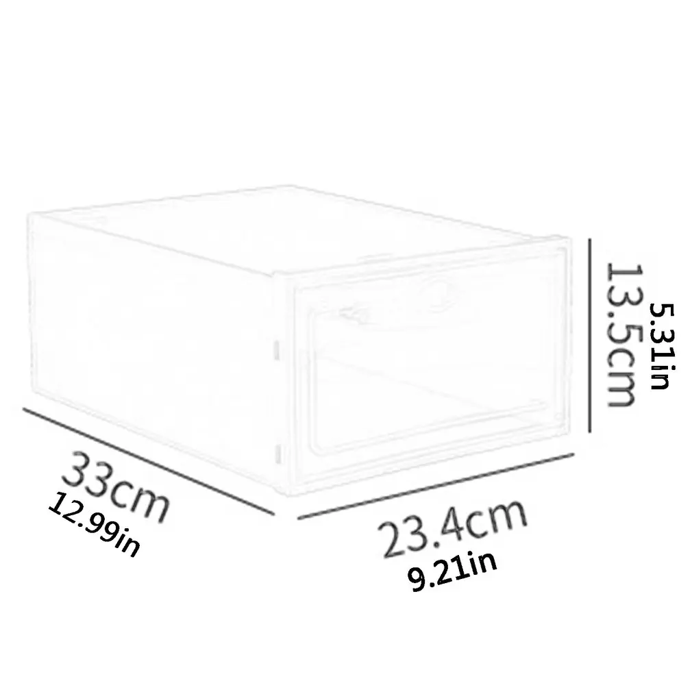 

Shoes Organizer shoe box storage Thickened Dustproof Shoes Organizer Box Can Be Superimposed Combination Shoe Cabinet