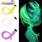 Alileader хайлайтер синтетический один зажим для наращивания волос 11 цветов сплошной зажим мягкий натуральный Сияющий зажим для наращивания волос