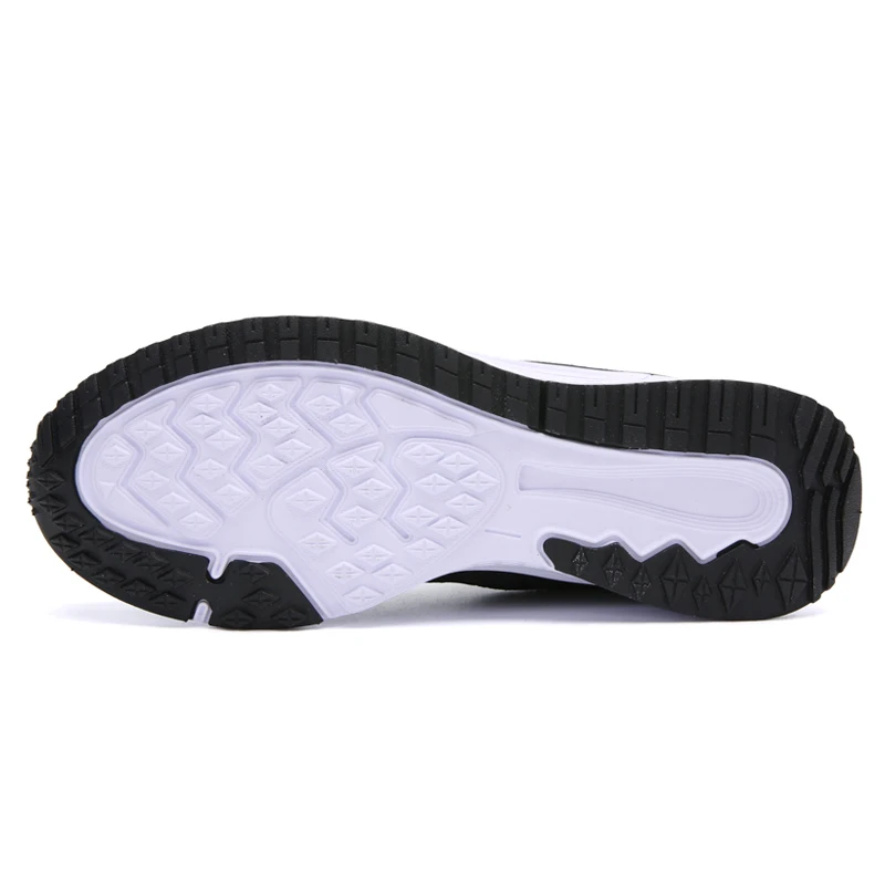 Женские Модные дышащие прогулочные сетчатые туфли на плоской подошве белые