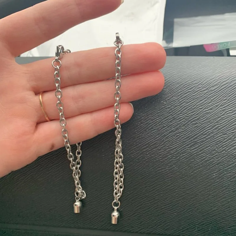 

2pcs / Set Steel O-Shaped Magnet Bracelet for Couples 4mm Stainless steel Charm Attractive Men and Women Valentine'Day Gifts HOT
