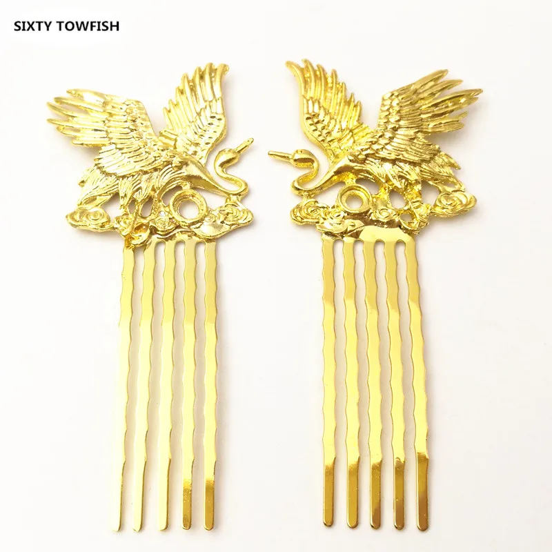 

Гребни для волос в виде животных, серебристые/золотистые, 10 шт./лот, 37 Х80 мм