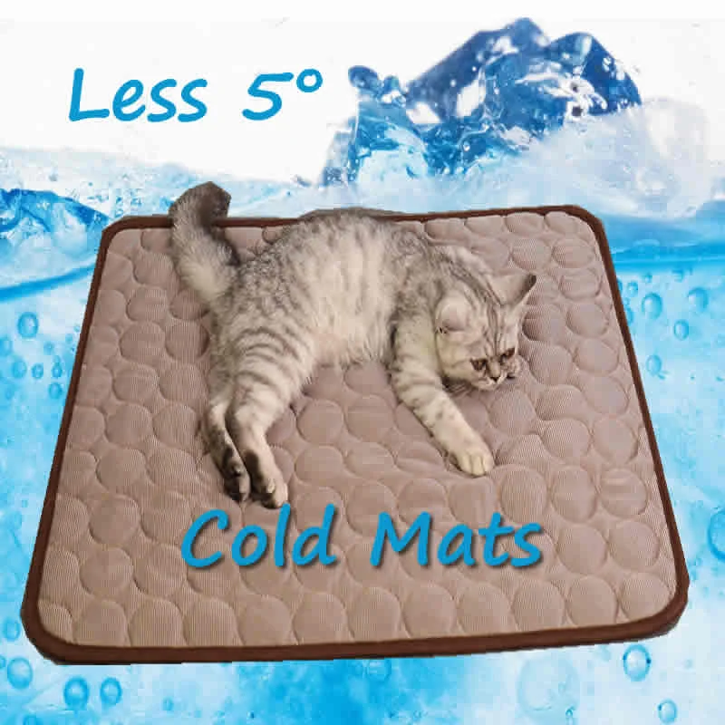 Охлаждающие маты для домашних животных подушки кошек холодные коврики летняя
