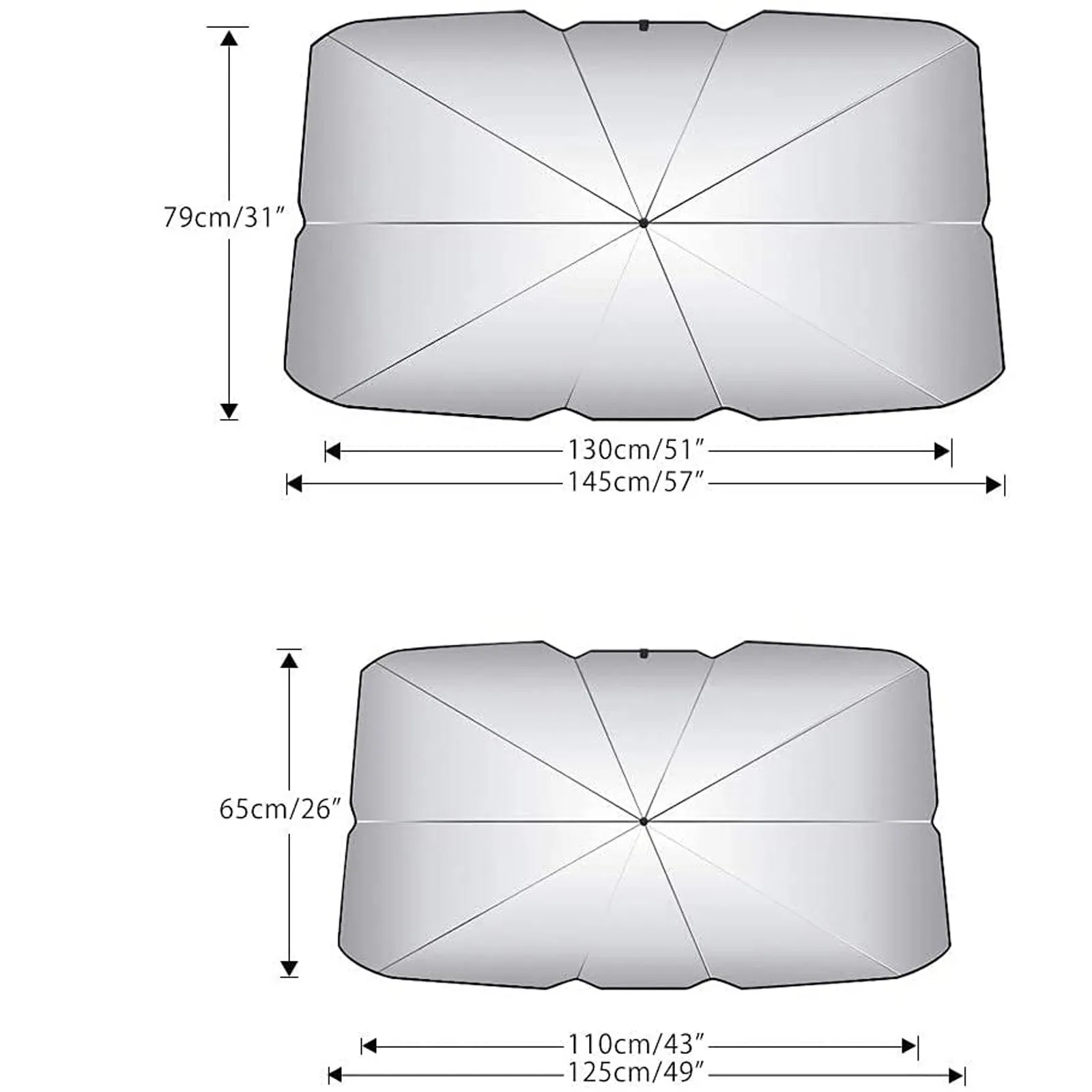 

Foldable Car Sun Umbrella Block Heat UV Sun Shade Umbrella for Windshield Protection Block Heat UV Easy Use Dropshipping