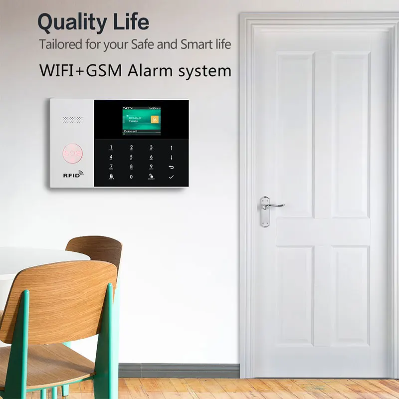 433 МГц Wi Fi Gsm сигнализации умный дом Системы Ios Android App Управление Rfid карты