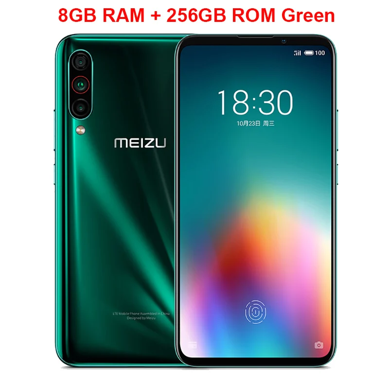 Green 8GB 256GB Meizu 16T мобильный телефон, 6,5 дюймов, 6 ГБ ОЗУ, 128 Гб ПЗУ, Восьмиядерный процессор Snapdragon 855, Android 9,0, тройная камера, 4500 мАч, Samrtphone - Цвет: Green 8GB 256GB