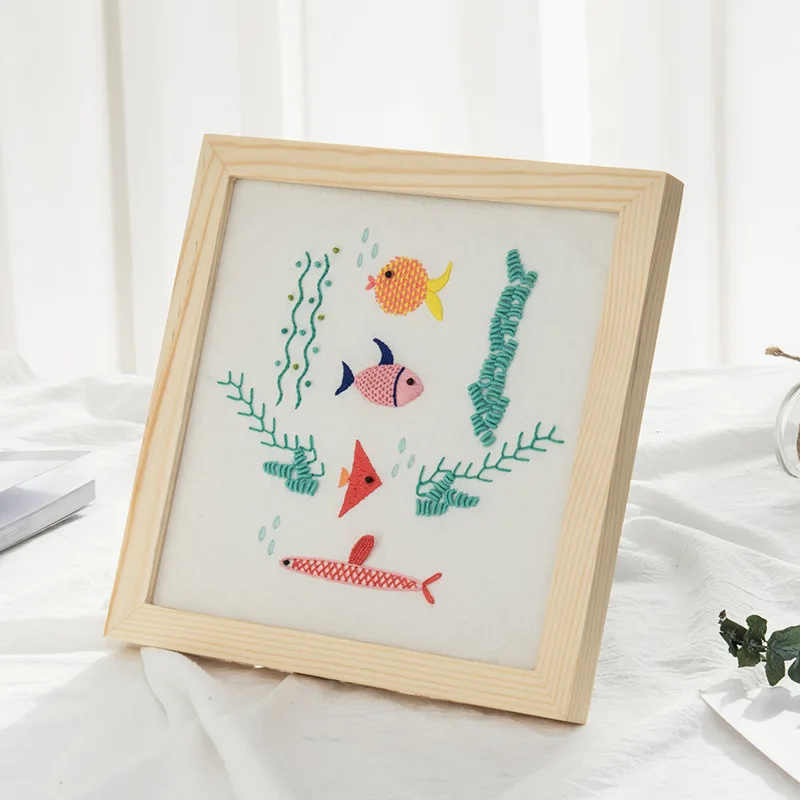 Набор для рукоделия с мультяшной вышивкой рыба вышивки крестиком печатным