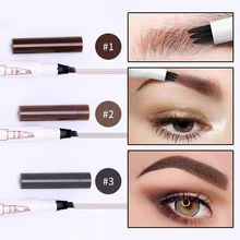 Four Claw Eyebrow Pencil Waterproof Anti-fouling Lasting Easy To Color Micro Fork Tip Eyebrow Pencil