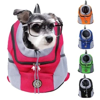 pet dog cat carrier bag travel backpack outdoor dog carrier bag pet dog front bag mesh backpack head pet supplies for cat dogs