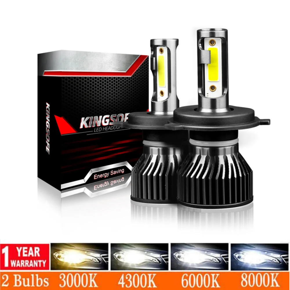 

2pcs H7 LED H4 Turbo Car Headlight Bulb Mini Lampada H1 H11 9005 HB3 9006 HB4 Auto Lamp 4500K 6000K 8000K 12V LED Fog Light