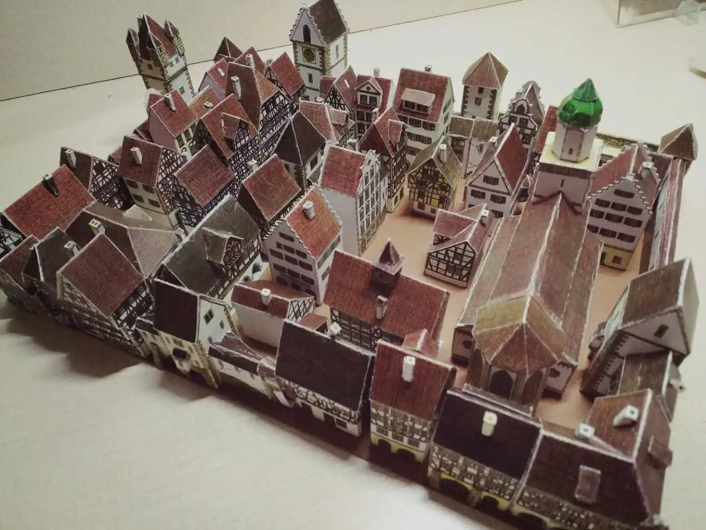 3D бумажная модель здания средневекового города сделай сам ручной работы