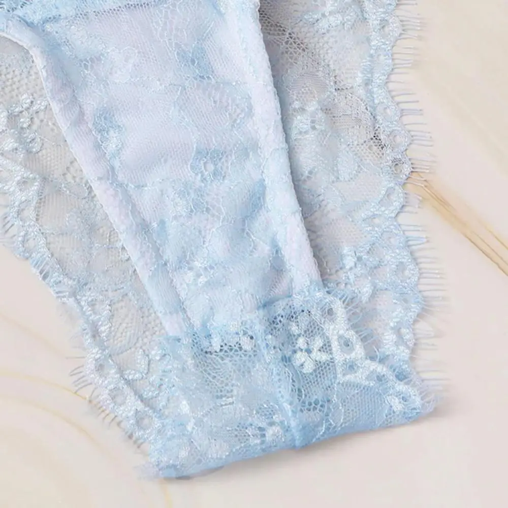 Комплект нижнего белья из 3 предметов Модный женский кружевной сексуальный