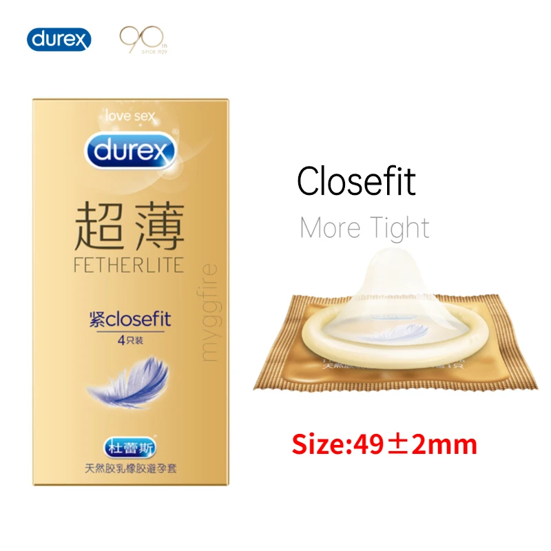 Презервативы Durex маленький Размеры Экстра Lubricanted из натурального латекса плотно