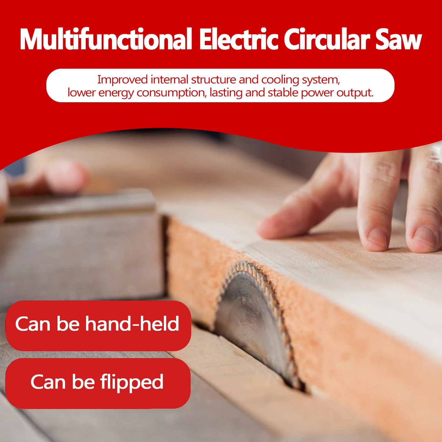 Электрическая циркулярная пила 7 дюймов бытовая переносная Настольная с