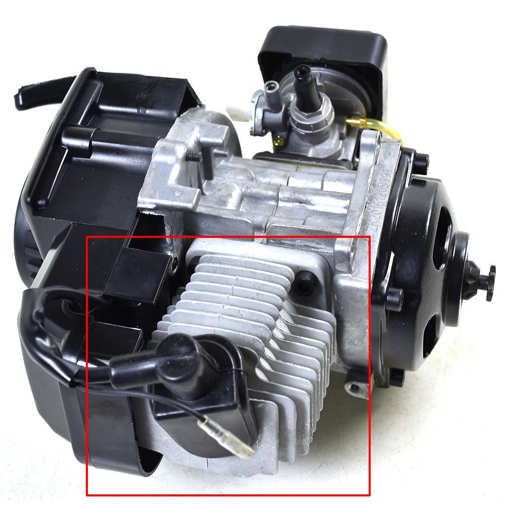 Поршневые комплекты 44 мм Головка цилиндра для 49cc 2 тактный сборный газовый