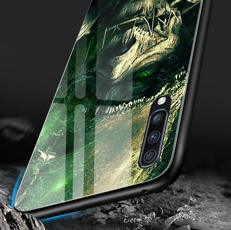 Для samsung Galaxy A10 A20 A30 A40 A50 A70 A80 A90 A6S A8S закаленное Стекло крышка J4Plus M10 M20 M30 Note9 противоударный чехол для телефона