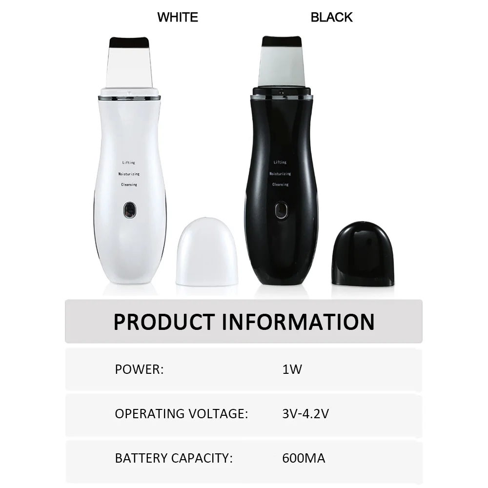 Вибрирующий очищающий скруббер для кожи вибрация удаление глубоких морщин лица