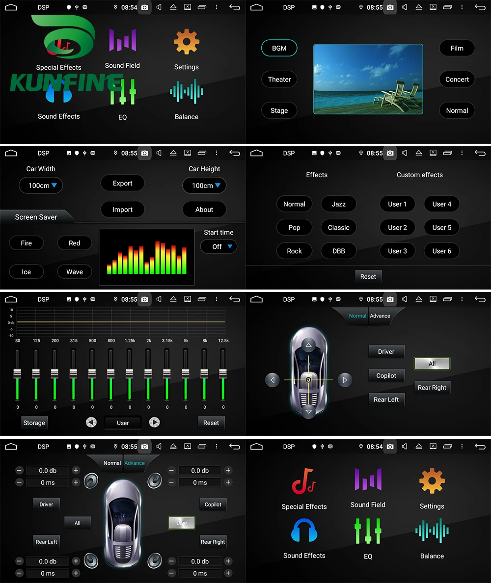 Android 9 0 Восьмиядерный 4 Гб ОЗУ 64 ПЗУ автомобильный DVD GPS мультимедийный плеер