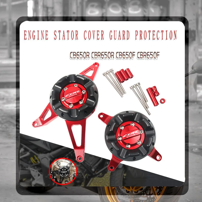 

For HONDA CB650R CBR650R CB650F CBR650F 2019 2020 2021 Motorcycle Engine Stator Clutch Cover Guard Crash Pad Slider Protector