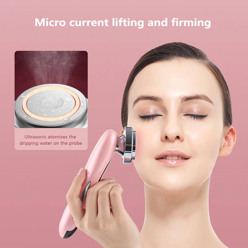 Ultrasonic Beauty Introduction Instrument Face Cleansing Massage Skin Care Products Importer Face-Lift and Firming Tool | Красота и