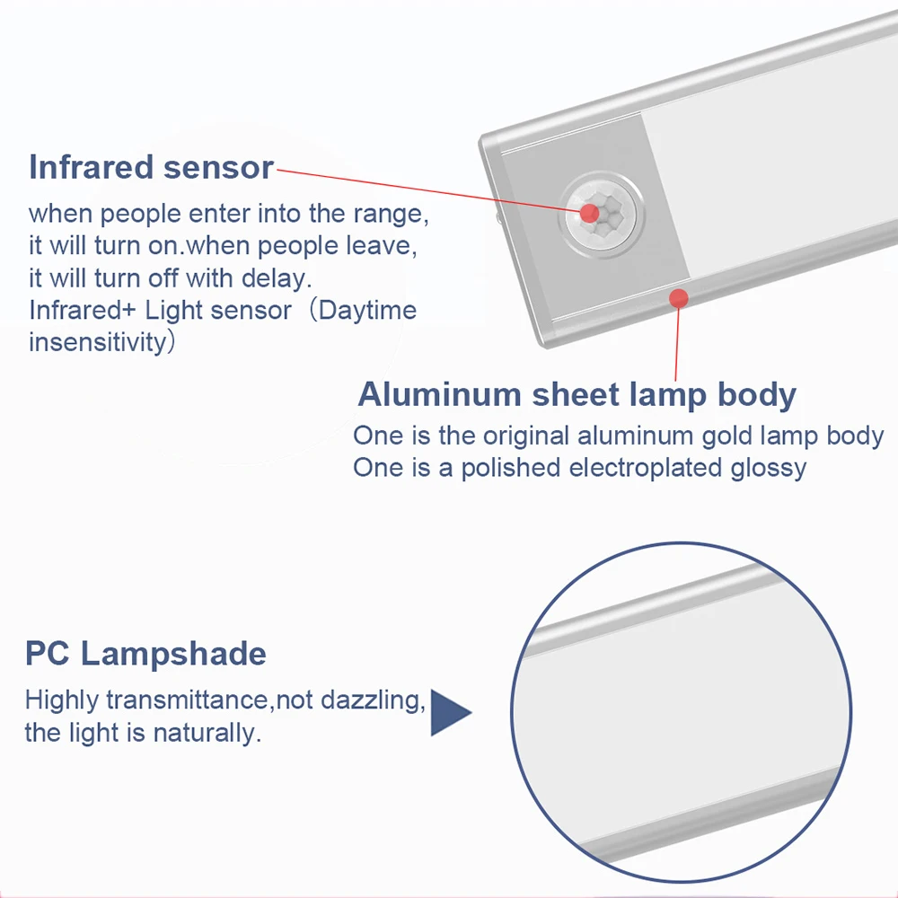 zerouno kitchen light usb 5v hand sweep switch motion sensor led bar lamps wireless under cabinet light luces ribbons wardrobe free global shipping