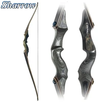 60 inches recurve bow 30 60lbs blck hunter hunting wood longbow takedown bow user archery shooting glass fiber lamination