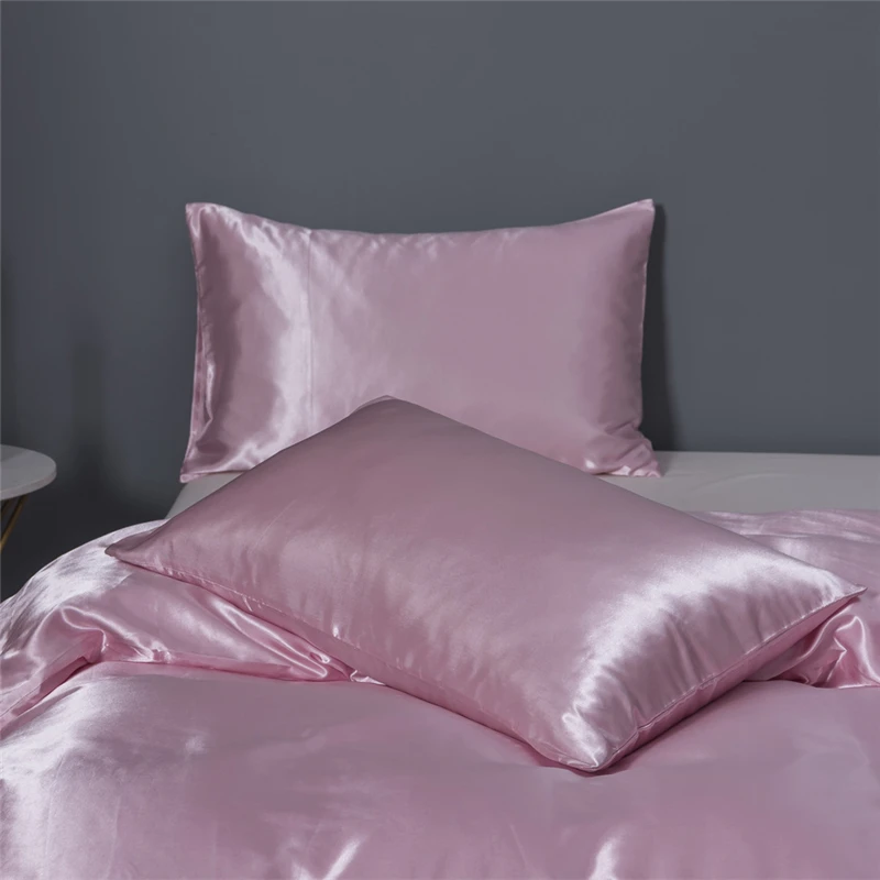 Шелковистая гладкая Подушка Чехол из полиэстера искусственная подушка