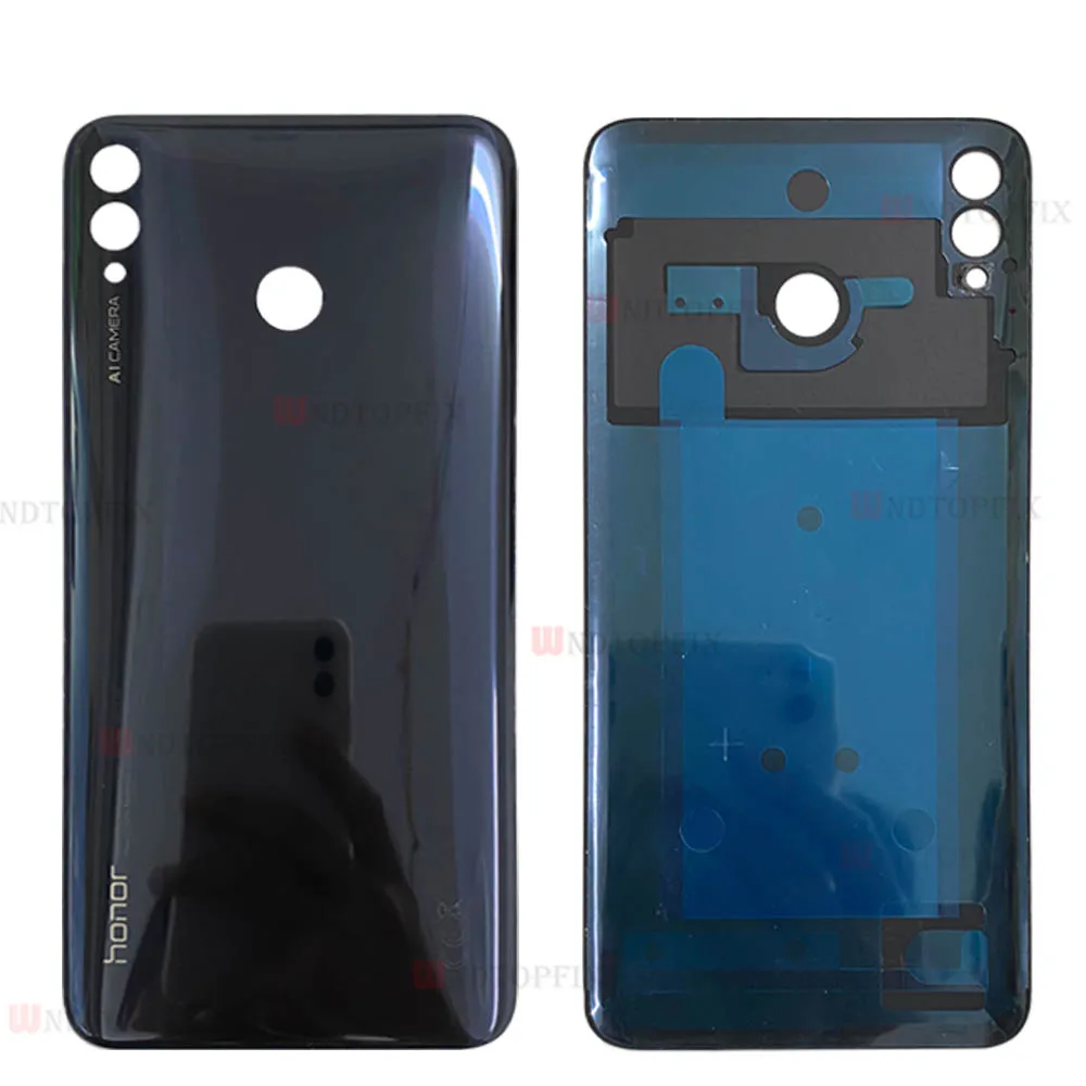 Крышка батарейного отсека для Honor 8X Max Задняя стеклянная панель корпус Huawei с клеем