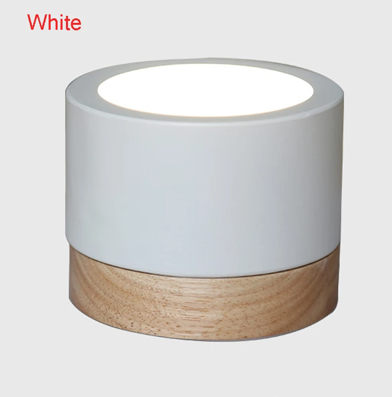 Дерево 5 w светодиодный светильник потолочный деревянный пятно света светильники