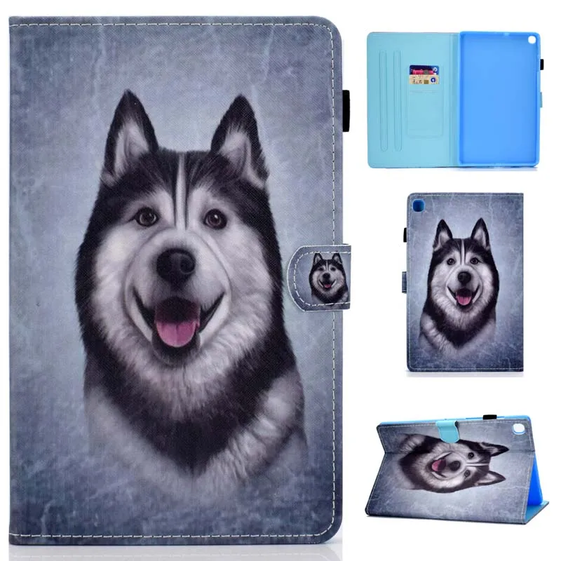 case Кожаный чехол с откидной крышкой и подставкой, Магнитный чехол для samsung Galaxy Tab S5e 10,5 T720 T725 SM-T720 SM-T725 - Цвет: case