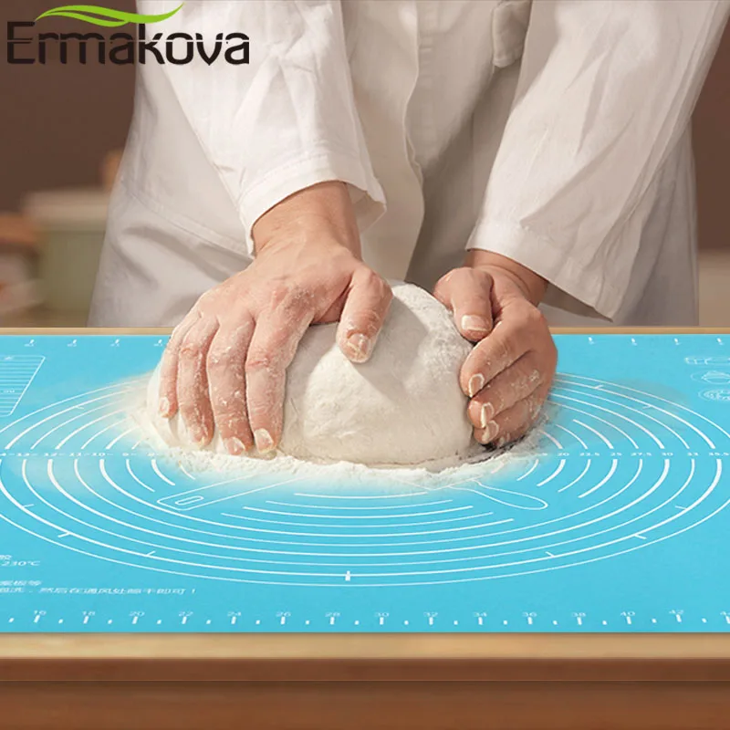 ERMAKOVA 40 см x 50 силиконовый коврик для выпечки раскатки теста термостойкий Коврик