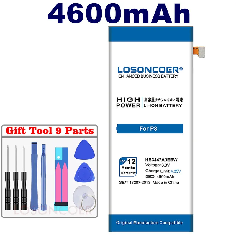 LOSONCOER 100% новый 4600mAh HB3447A9EBW Высококачественный аккумулятор для мобильных