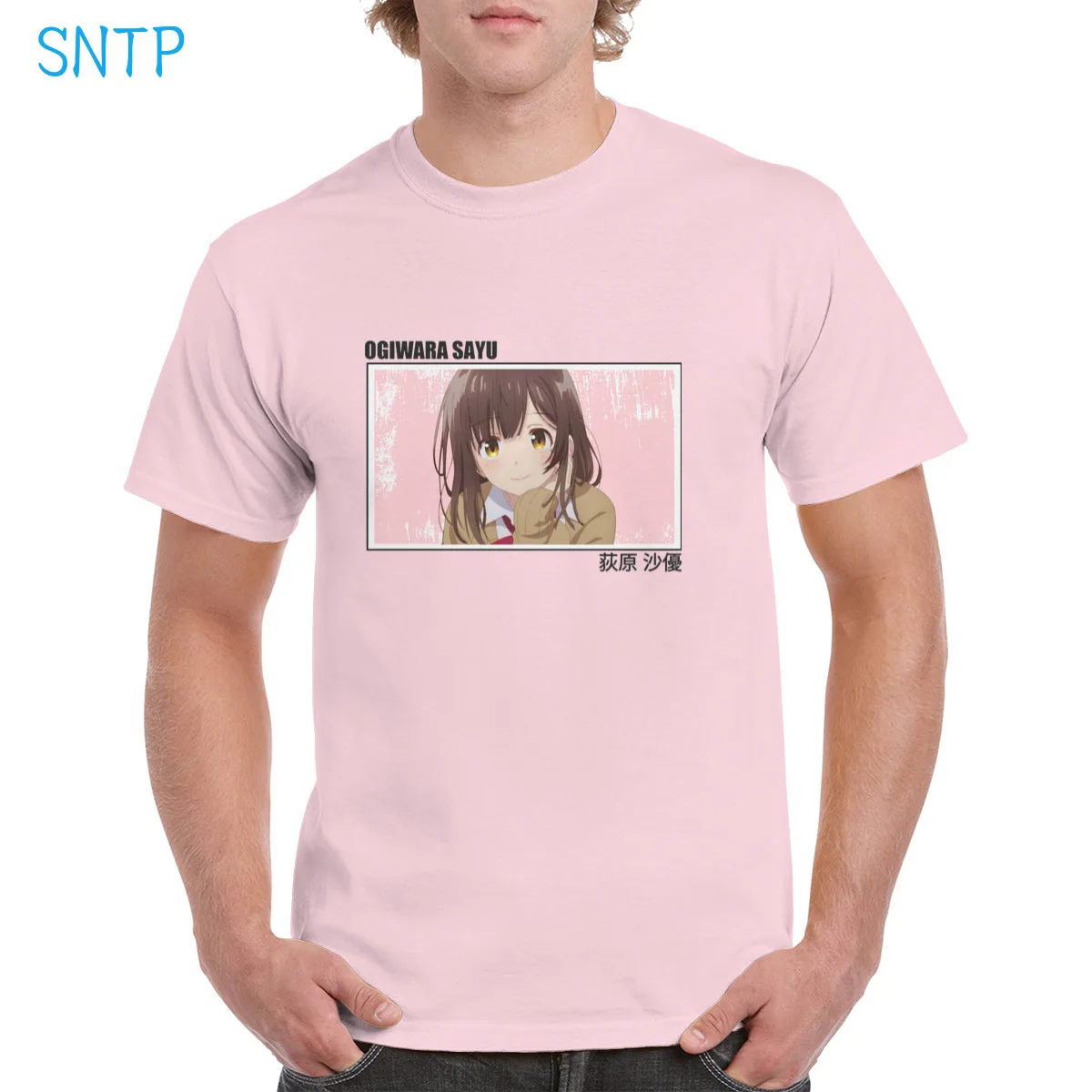 

Anime Sayu Ogiwara t shirt 100% Cotton Hige wo Soru Higehiro Harajuku Retro Aesthetic Pink graphic Top Oversized clothes Female