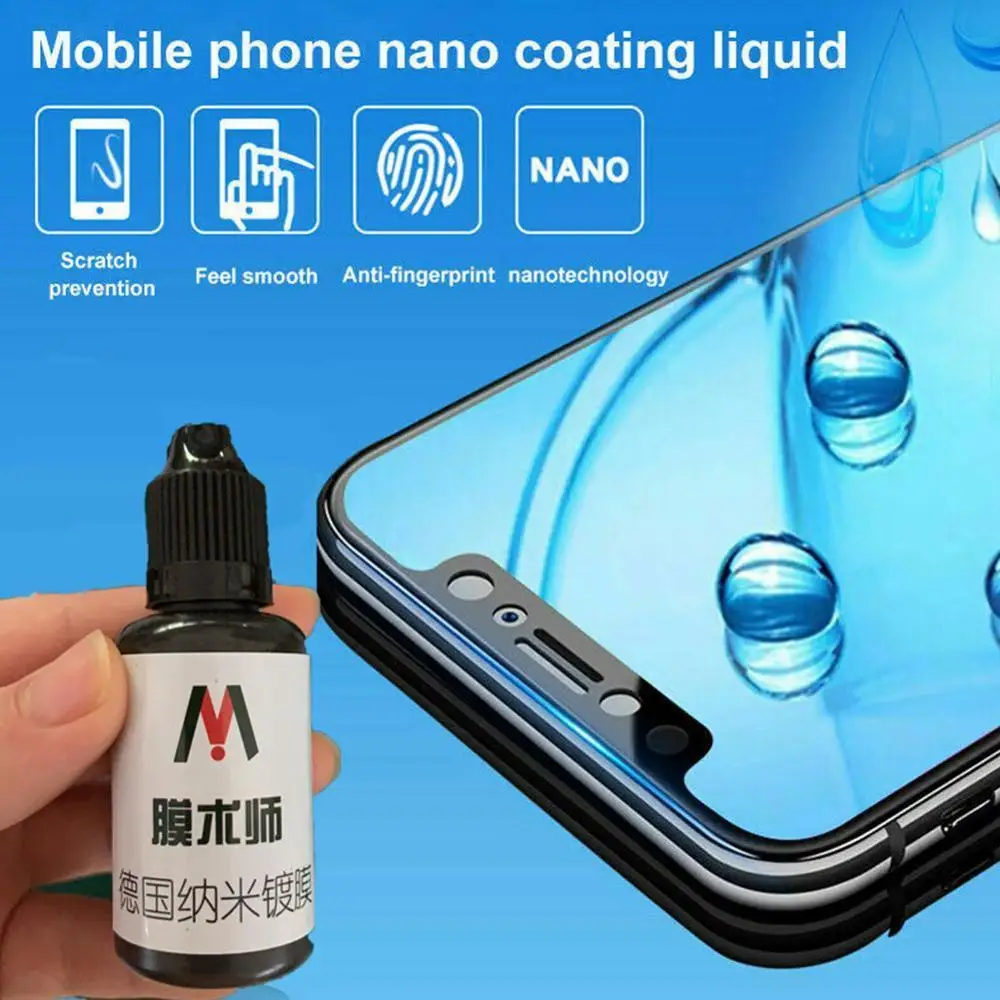Закаленное Стекло Nano с жидкостью универсальное для iPhone X XS Max XR Xiaomi защита экрана