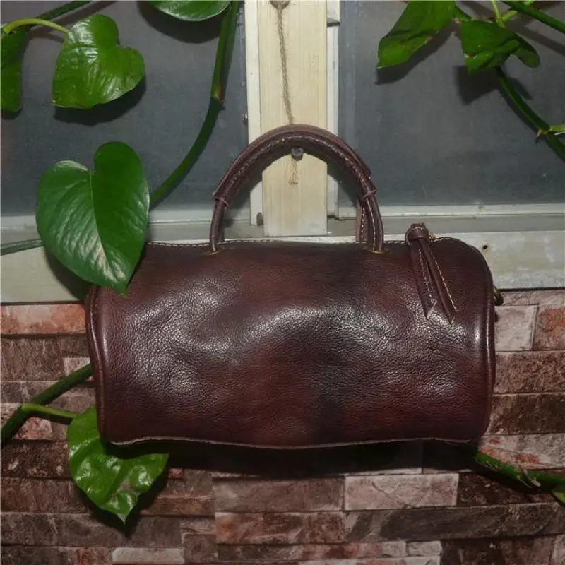

YourSeason Vintage Genuine Leather Ladies Bag 2021 Versatile Solid Color Women Cowhide Casual Shoulder Handbag