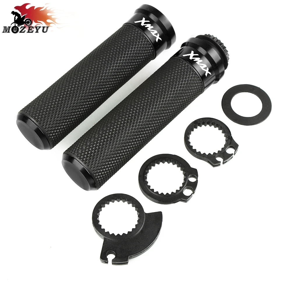 

For YAMAHA XMAX 125 200 250 300 400 XMAX 7/8 22mm Handle Grips With Anti Vibration Silder Plug Motorcycle Handle Grip End X MAX