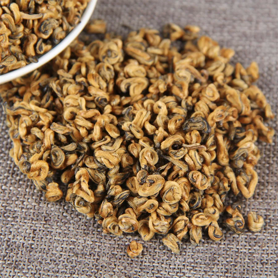Yunnan Golden Dianhong Balck Chinese Tea Fengqing Dian Hong Huang Jin Luo Loose Leaf | Дом и сад