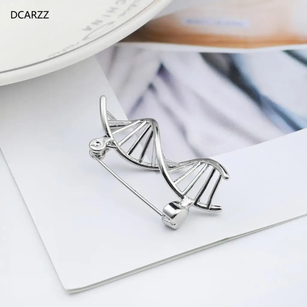 DCARZZ брошь в форме ДНК булавка модные ювелирные изделия с покрытием