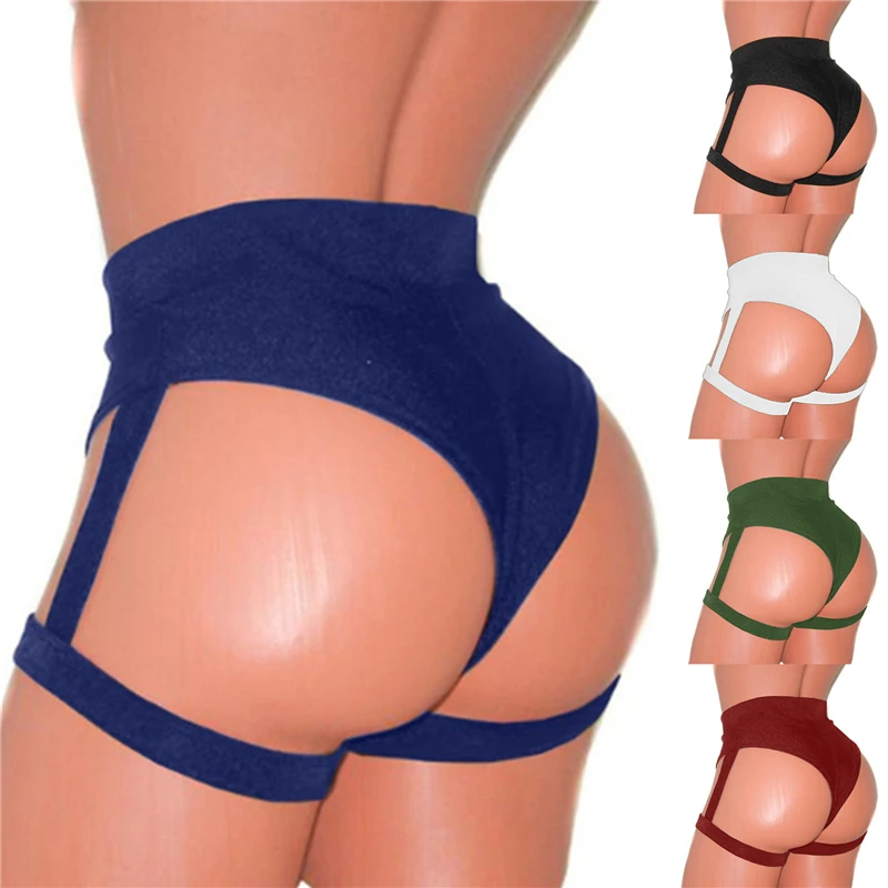 Женские однотонные штаны с высокой талией горячие дерзкие для Twerk экзотические