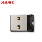 Двойной Флеш-накопитель SanDisk high speed USB 2,0 CZ33 мини ручка накопители 64 ГБ 32 ГБ оперативной памяти, 16 Гб встроенной памяти, 8 ГБ USB флэш-накопитель u-диск USB флешка-ключ 100% оригина