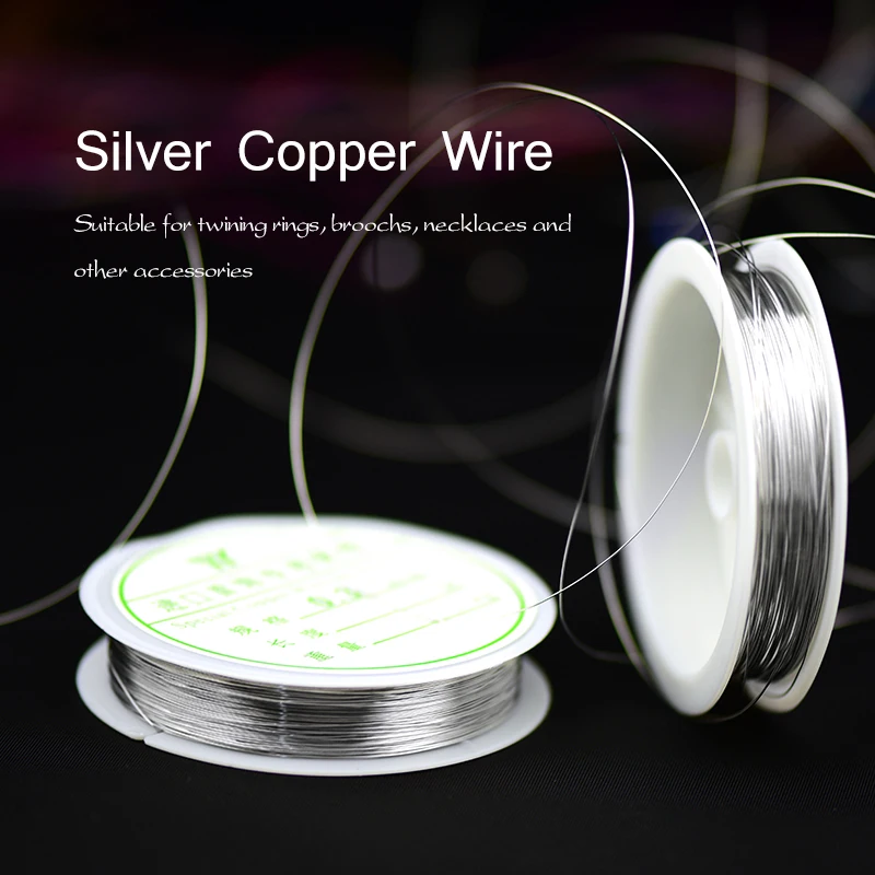 Серебряная медная проволока 0 3 мм для ювелирных изделий ручной работы