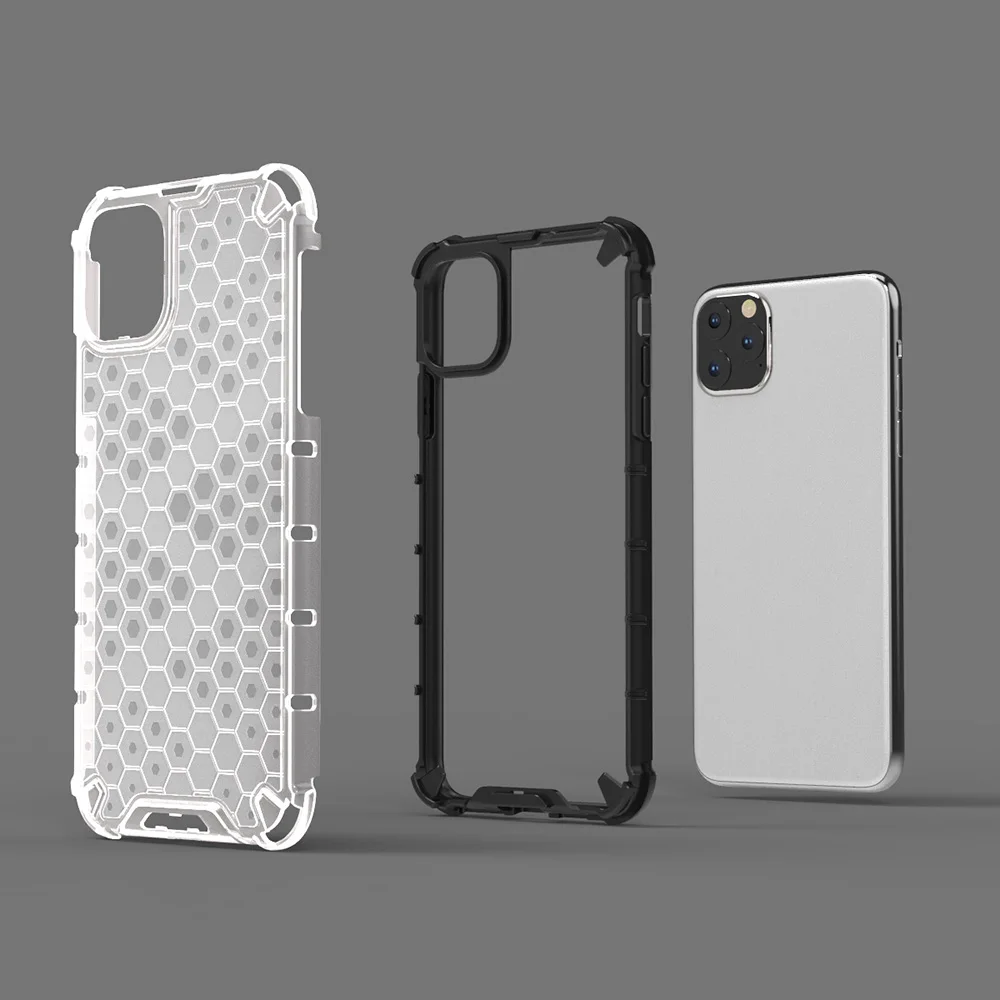Hybrid Armor Phone Case For iPhone 11 Pro Max Xs XR X Ultra-thin Honeycomb iPHone 6 6S 7 8 Plus | Мобильные телефоны и